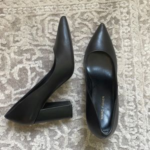 Marc fisher leather block heels